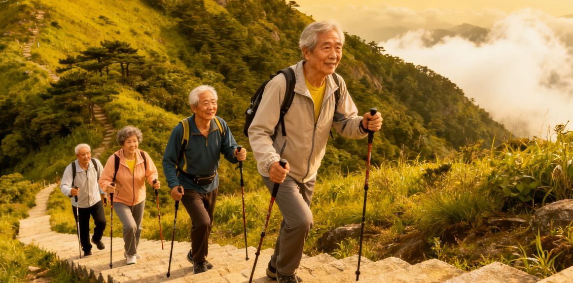 爬山